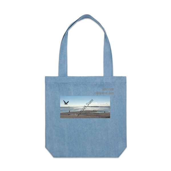 Long beach, front - AS Colour Denim Carrie Tote Thumbnail