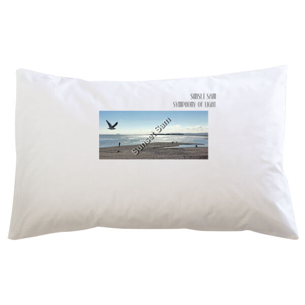 Long beach, front - Pillowcase  Thumbnail