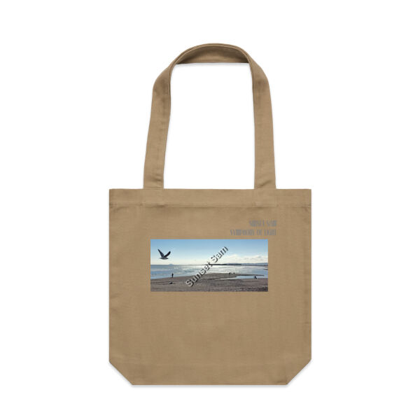 Long beach, front - AS Colour Carrie Tote Bag  Thumbnail