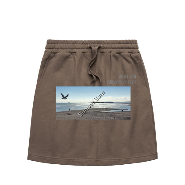 Long beach, front - AS Colour Womens Terry Skirt Thumbnail