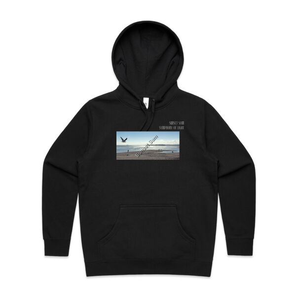 Long beach, front - AS Colour Womens Stencil Hood Thumbnail