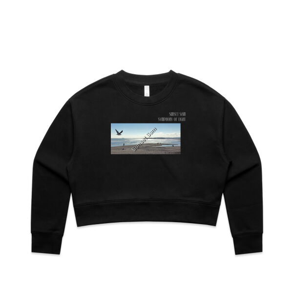Long beach, front - AS Colour Women's Relax Crop Crew Thumbnail