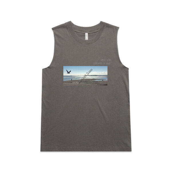 Long beach, front - AS Colour Womens Heavy Faded Tank Thumbnail