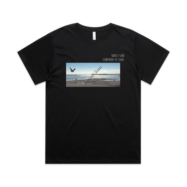 Long beach, front - AS Colour Womens Martina Boyfriend Tee Thumbnail