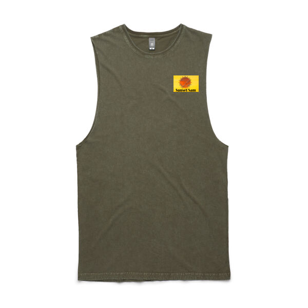 Long beach, back - AS Colour Mens Stone Wash Barnard Tank Thumbnail