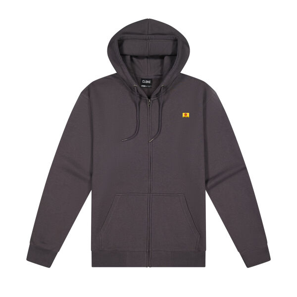 Long beach, back - Cloke Mens Campfire Zip Hoodie V2 Thumbnail