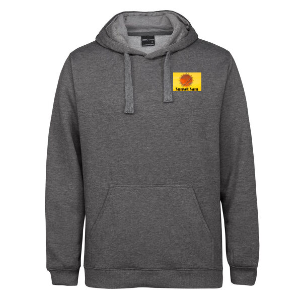 Long beach, back - JB's Mens Fleecy Hoodie Thumbnail