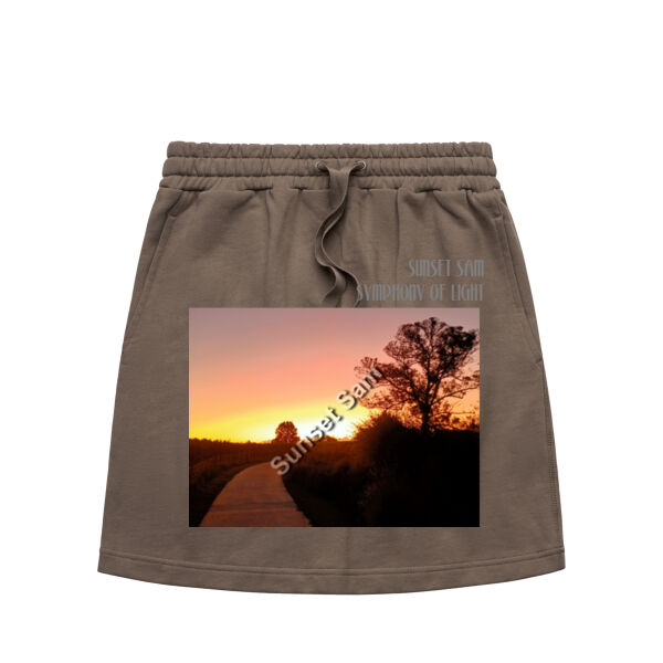 Pathway to Paradise, front - AS Colour Womens Terry Skirt Thumbnail
