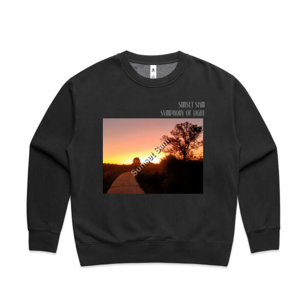 Pathway to Paradise, front - AS Colour Women's Faded Relax Crew Thumbnail