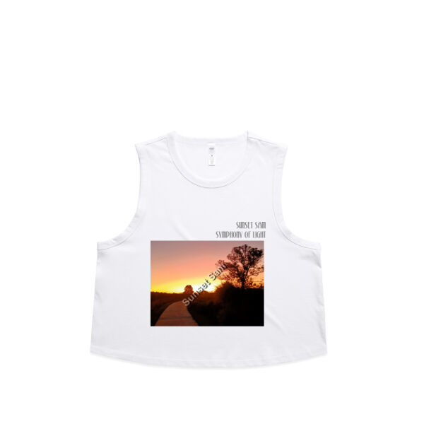 Pathway to Paradise, front - AS Colour Womens Martina Crop Tank Thumbnail