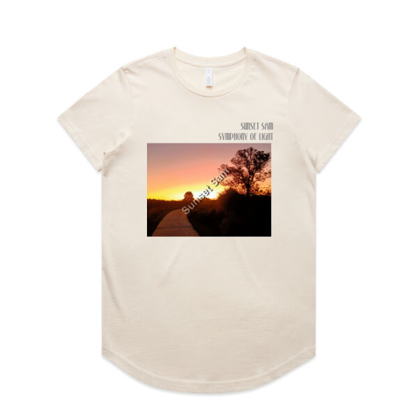 Pathway to Paradise, front - AS Colour Womens Maple Curve Tee Thumbnail