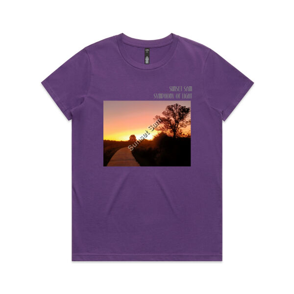 Pathway to Paradise, front - AS Colour Womens Maple Tee Thumbnail
