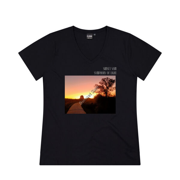 Pathway to Paradise, front - Cloke Womens V-Neck Tee V2 Thumbnail