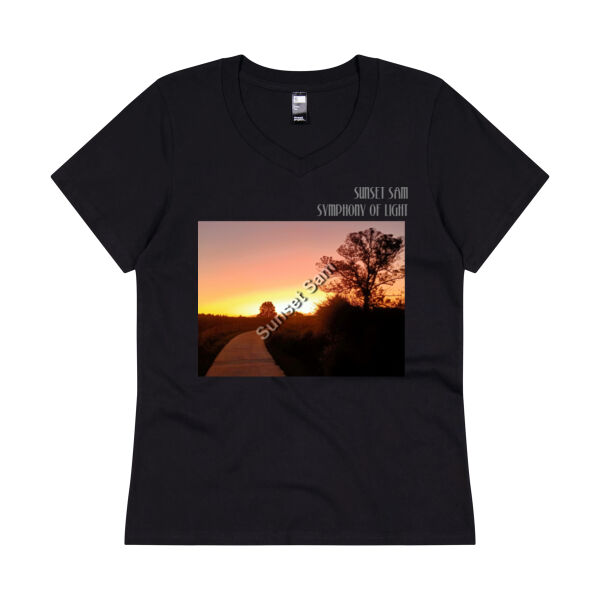 Pathway to Paradise, front - Thread Project Womens Eden V-Neck Tee Thumbnail