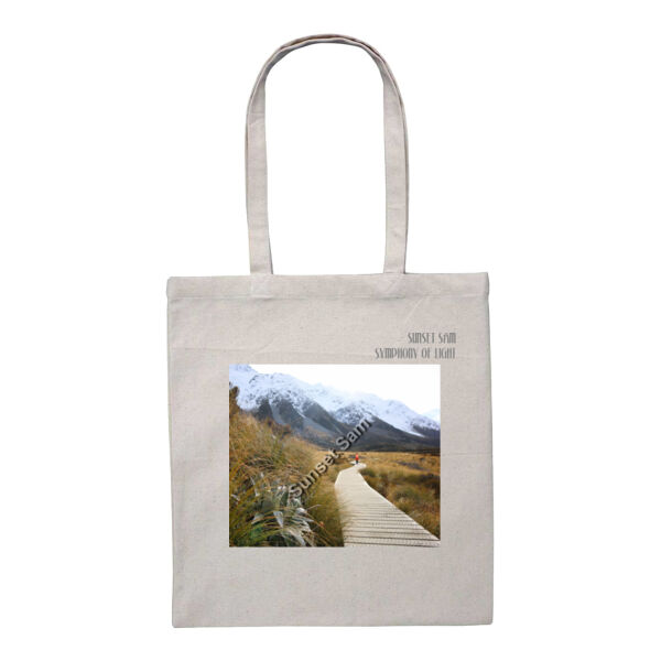 Mountain Path, front - Heavy Duty Canvas Tote with Gusset  Thumbnail