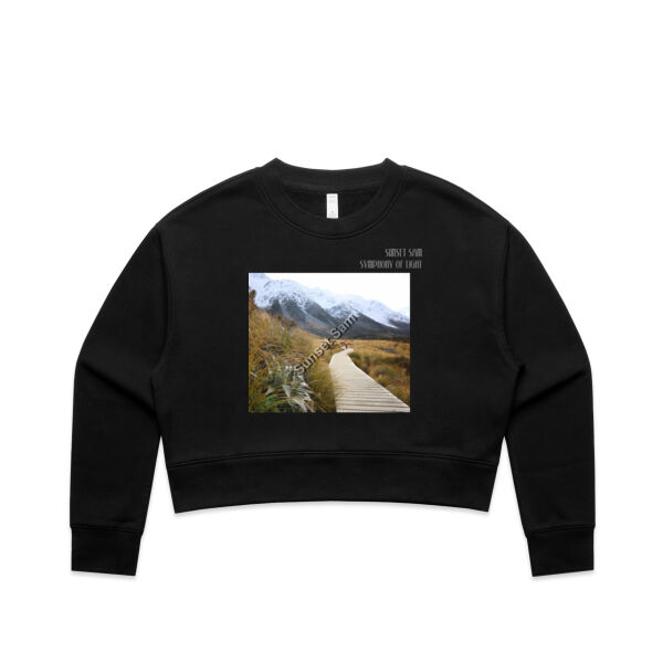 Mountain Path, front - AS Colour Women's Relax Crop Crew Thumbnail