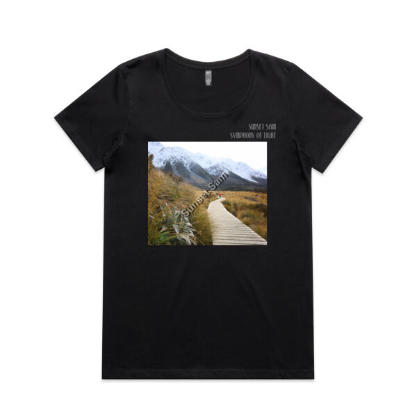 Mountain Path, front - AS Colour Womens Maple Scoop Tee Thumbnail