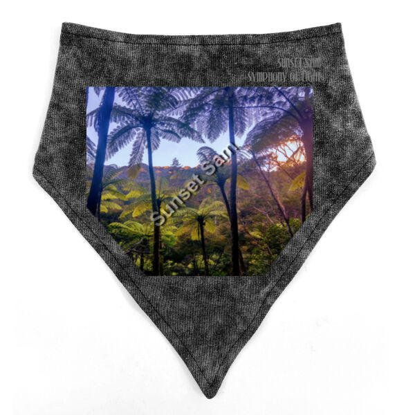 Ponga Paradise front - Stonewash Bandana Bib Thumbnail