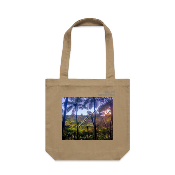 Ponga Paradise front - AS Colour Carrie Tote Bag  Thumbnail