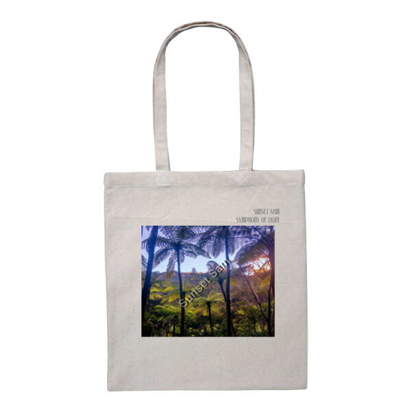 Ponga Paradise front - Heavy Duty Canvas Tote with Gusset  Thumbnail