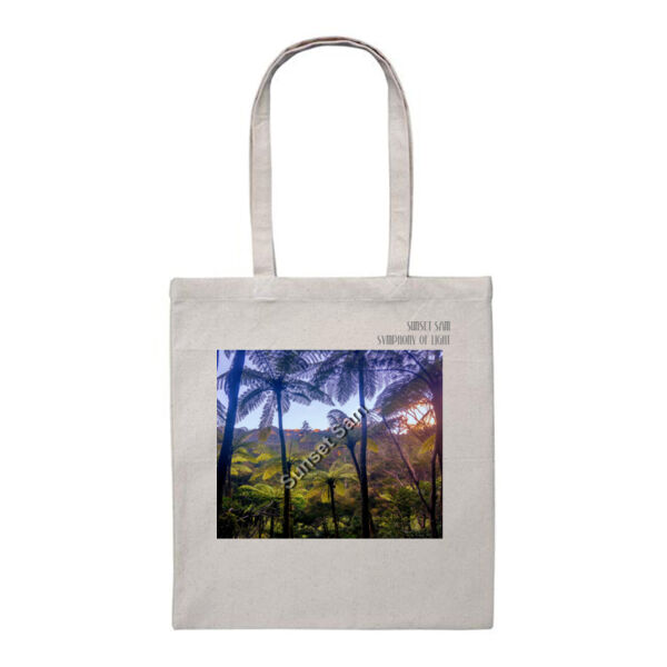 Ponga Paradise front - Heavy Duty Canvas Tote Bag Thumbnail