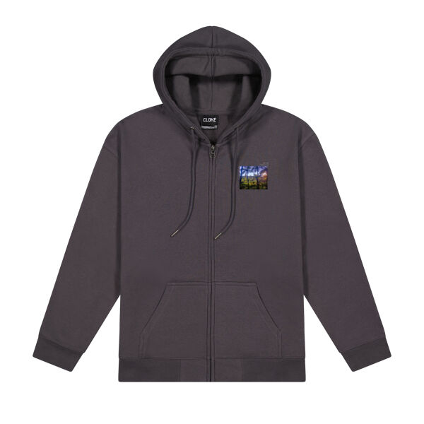 Ponga Paradise front - Cloke Womens Campfire Zip Hoodie V2 Thumbnail