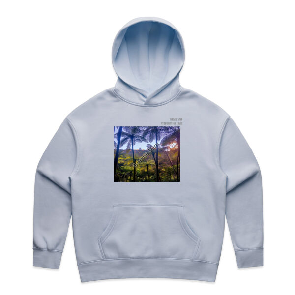 Ponga Paradise front - AS Colour Womens Relax Hood Thumbnail