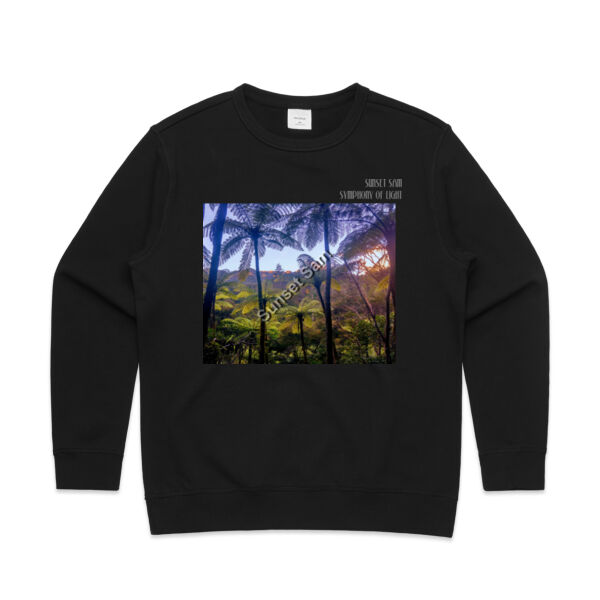 Ponga Paradise front - AS Colour Womens Premium Crew Thumbnail