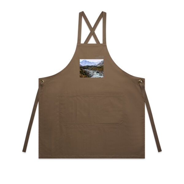 Curved creek from Mount Aoraki, front - AS Colour Carrie Apron Thumbnail