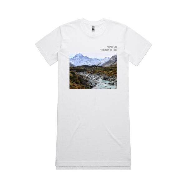 Curved creek from Mount Aoraki, front - AS Colour Womens Oversized Dress Thumbnail