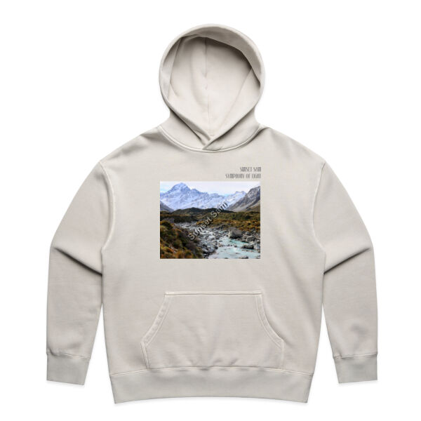 Curved creek from Mount Aoraki, front - AS Colour Womens Relax Faded Hood Thumbnail