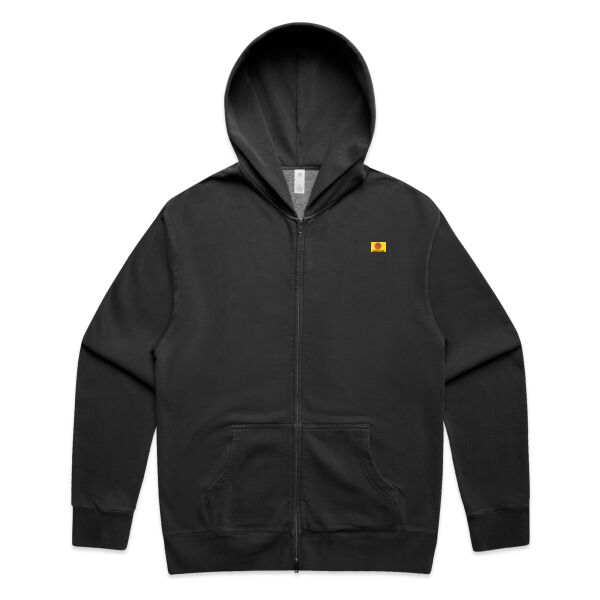 Curved creek from Mount Aoraki, back - AS Colour Mens Relax Faded Zip Hood Thumbnail