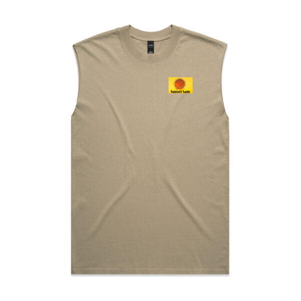 Curved creek from Mount Aoraki, back - AS Colour Mens Heavy Faded Tank Thumbnail