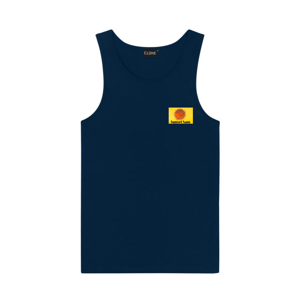 Curved creek from Mount Aoraki, back - Cloke Mens Concept Singlet Thumbnail