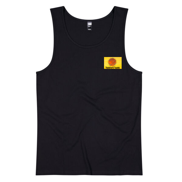 Curved creek from Mount Aoraki, back - Thread Project Mens Summer Singlet Thumbnail