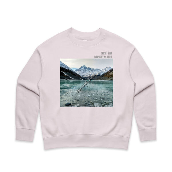 Mountain Ice, front - AS Colour Women's Relax Crew Thumbnail
