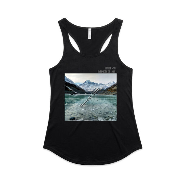 Mountain Ice, front - AS Colour Womens Mali Racerback Singlet Thumbnail