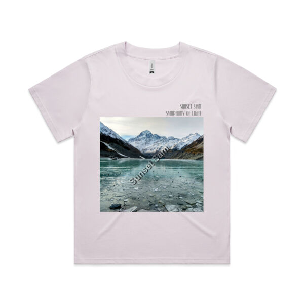 Mountain Ice, front - AS Colour Womens Martina Tee Thumbnail