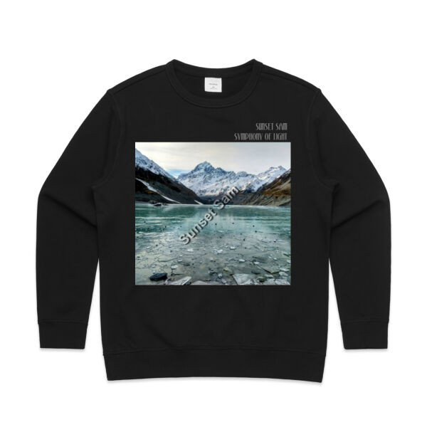 Mountain Ice, front - AS Colour Womens Premium Crew Thumbnail