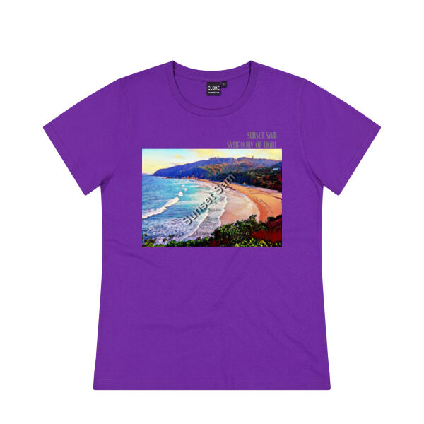 Waves Bright, front - Cloke Womens Silhouette Tee V2 Thumbnail