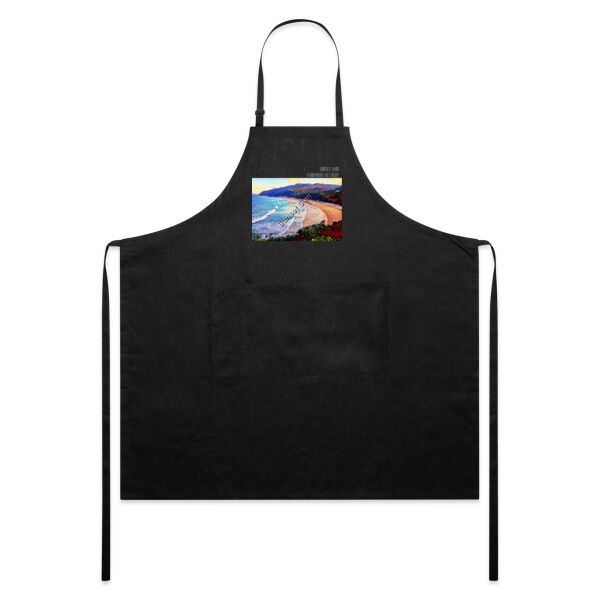 Waves Bright, front - AS Colour Linen Apron Thumbnail