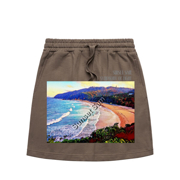 Waves Bright, front - AS Colour Womens Terry Skirt Thumbnail