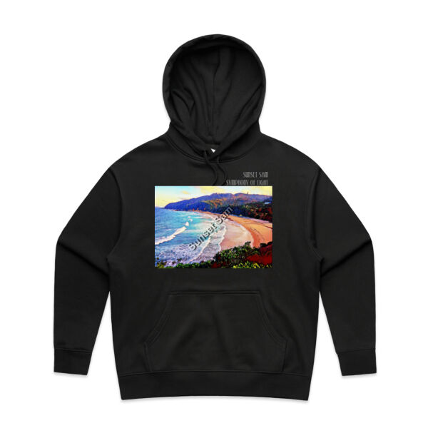 Waves Bright, front - AS Colour Womens Heavy Hood Thumbnail