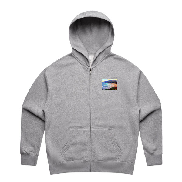 Waves Bright, front - AS Colour Womens Relax Zip Hoodie Thumbnail