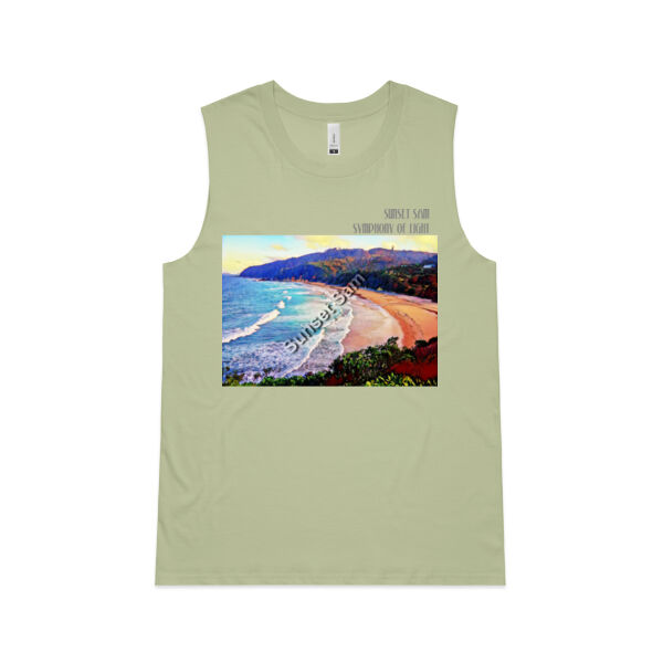 Waves Bright, front - AS Colour Womens Upside Tank Thumbnail
