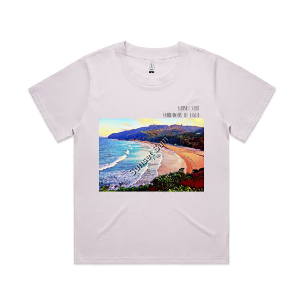 Waves Bright, front - AS Colour Womens Martina Tee Thumbnail