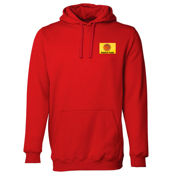 Waves Bright, back - JB's Mens Fleecy Hoodie Thumbnail