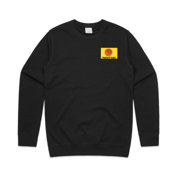 Waves Bright, back - AS Colour Mens Premium Crew Thumbnail