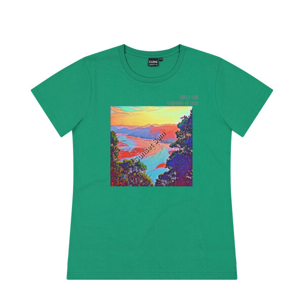 Seaview Vivid, front - Cloke Womens Silhouette Tee V2 Thumbnail