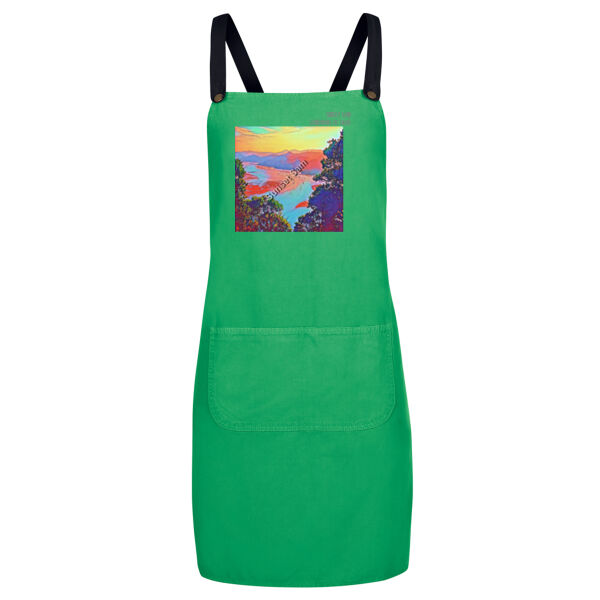Seaview Vivid, front - JB's Cross Back Canvas Apron Thumbnail
